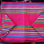 Portaritratto in stoffa con colori tipici