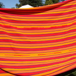 Portaritratto in stoffa con colori tipici